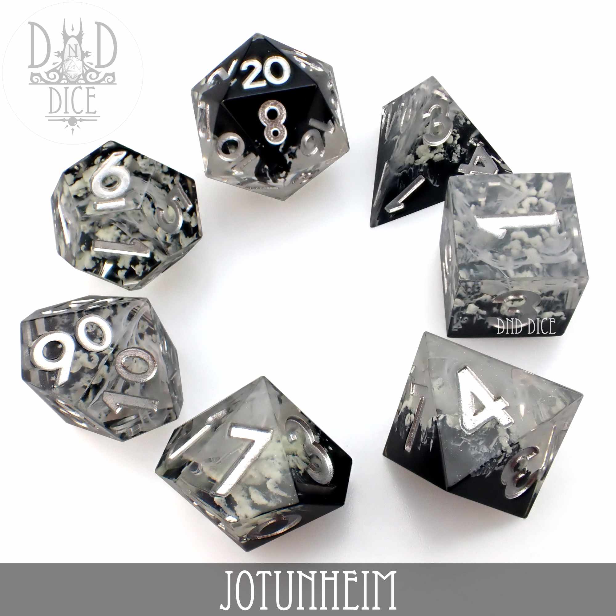 Jotunheim Handmade Dice Set - Bards & Cards