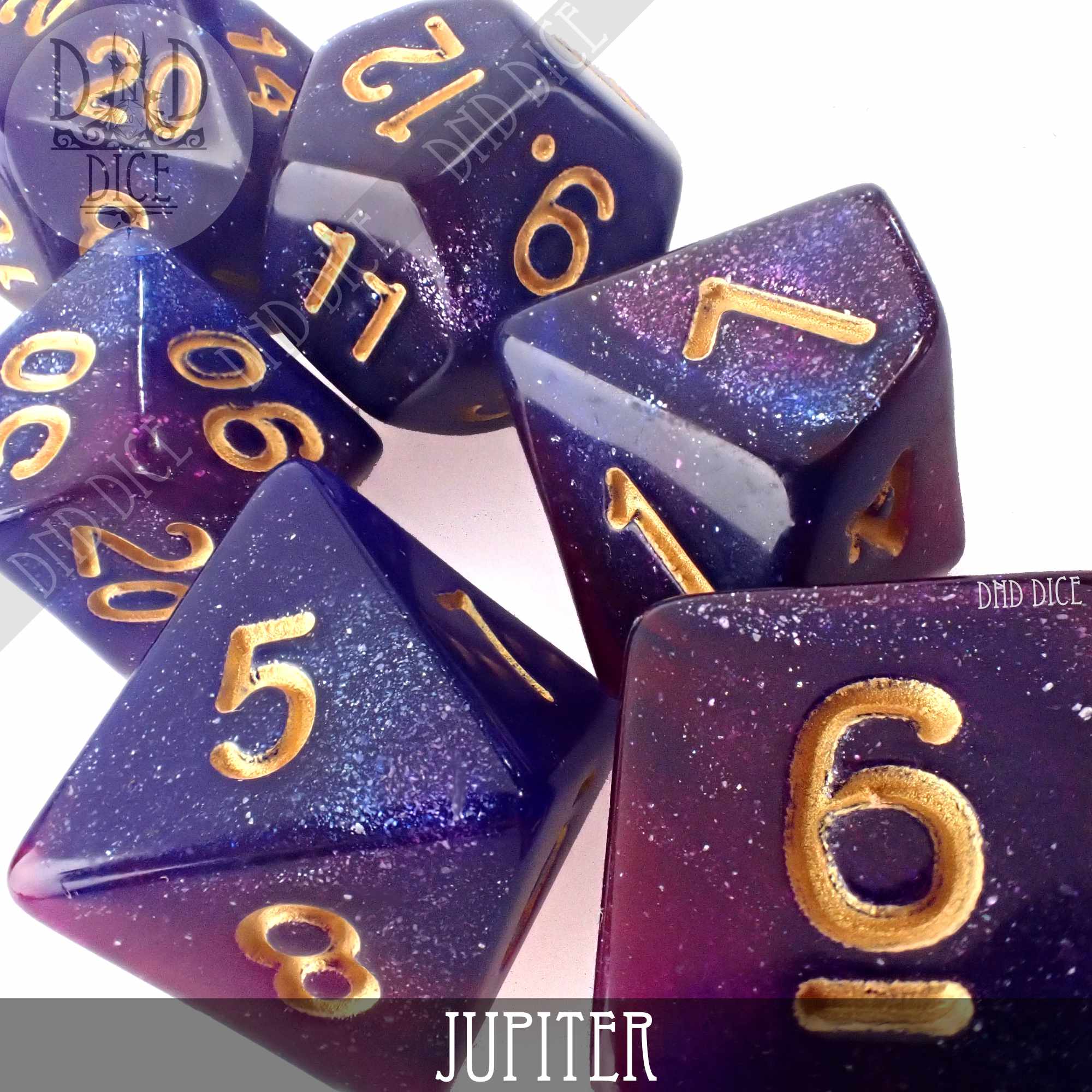 Jupiter Galaxy Dice Set - Bards & Cards