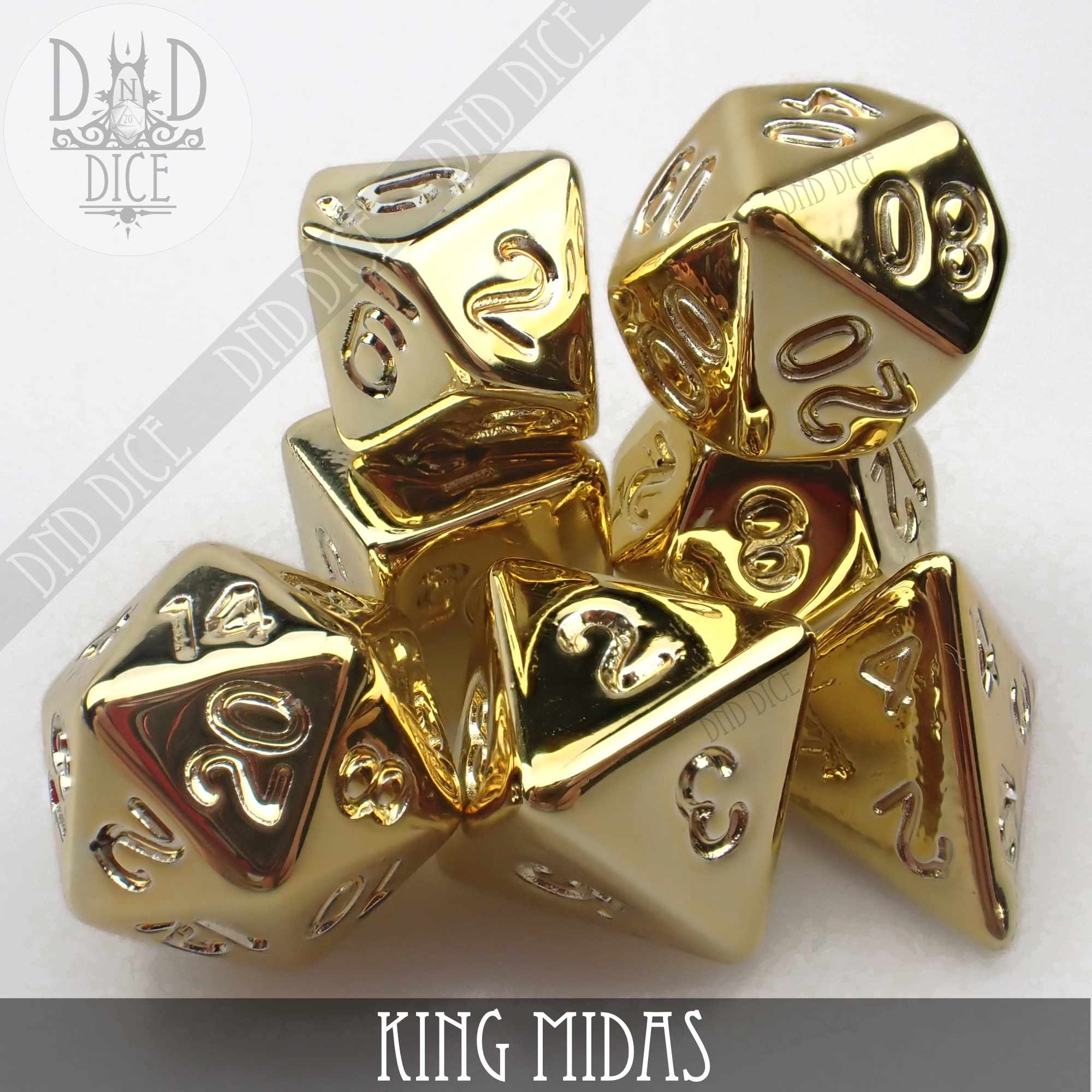 King Midas Dice Set - Bards & Cards