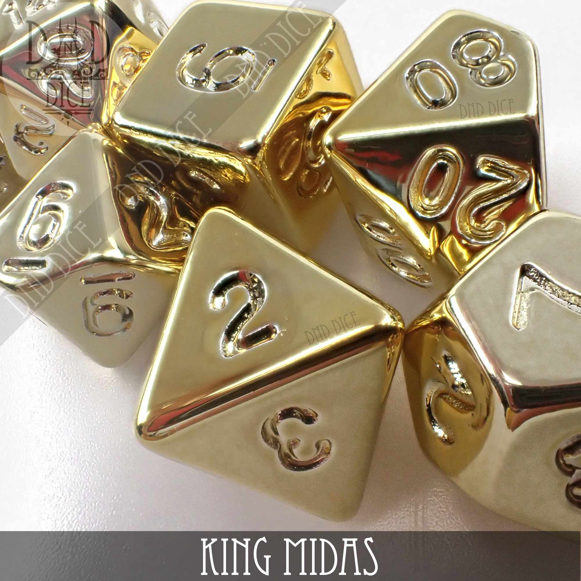 King Midas Dice Set - Bards & Cards