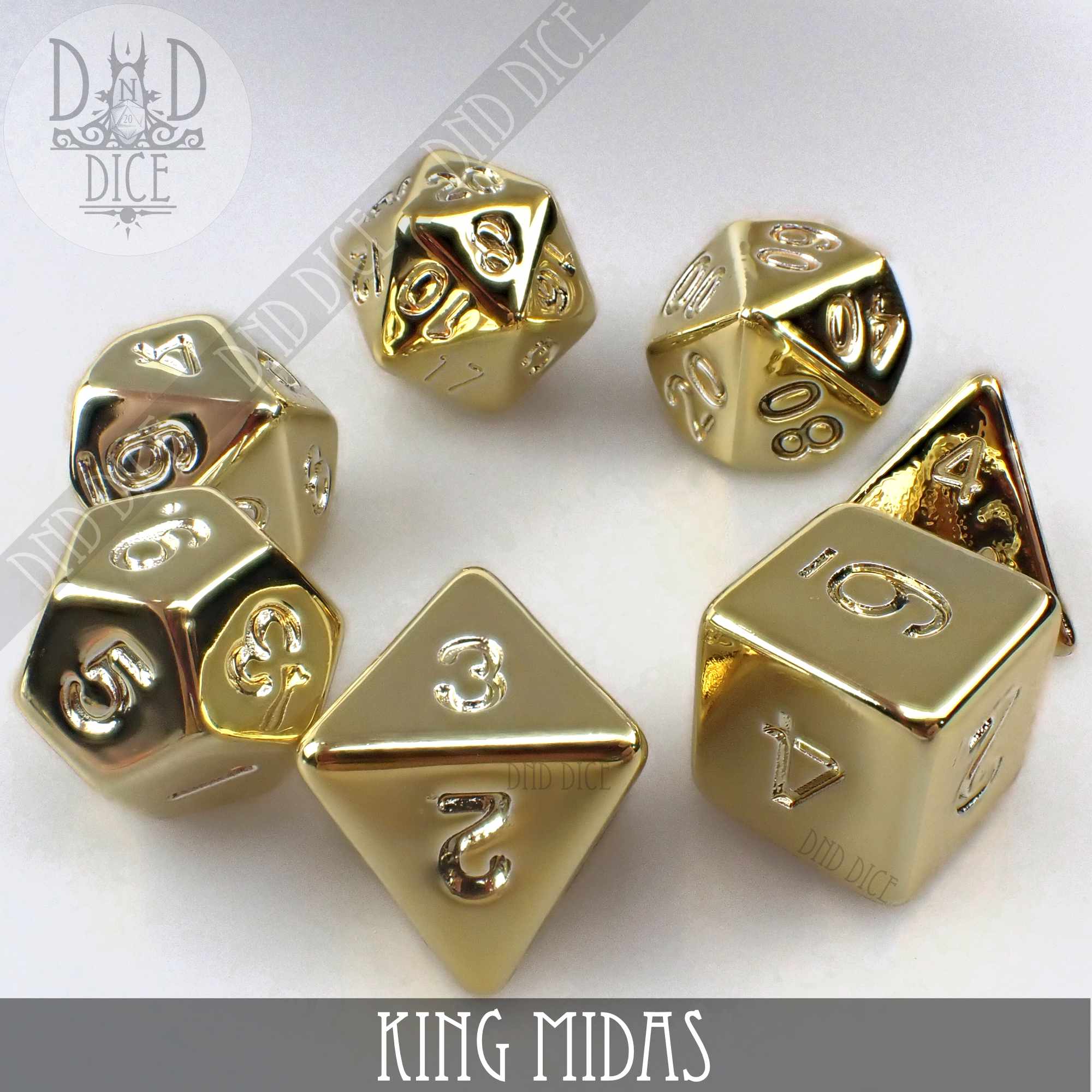 King Midas Dice Set - Bards & Cards