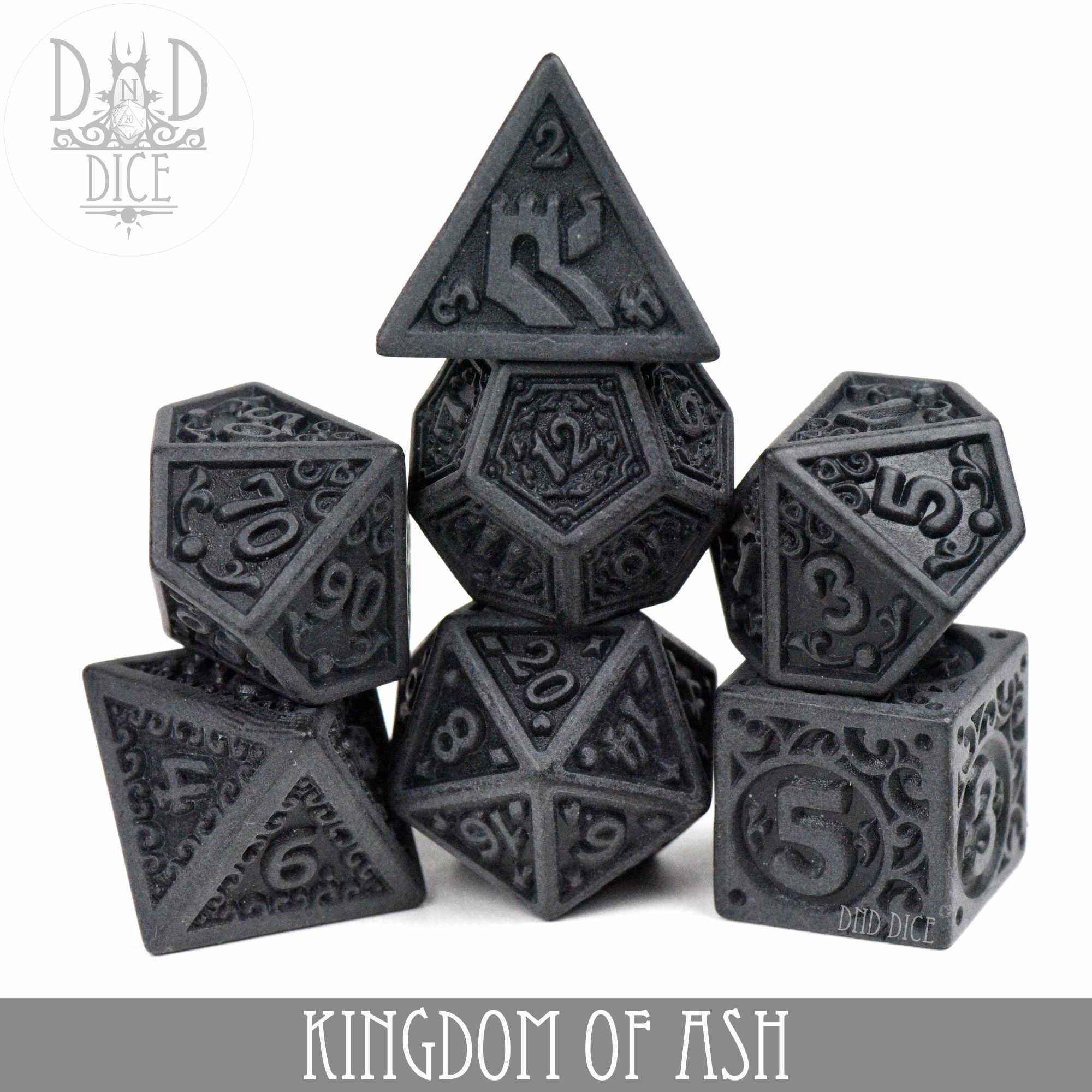 Kingdom of Ash Dice Set - Bards & Cards