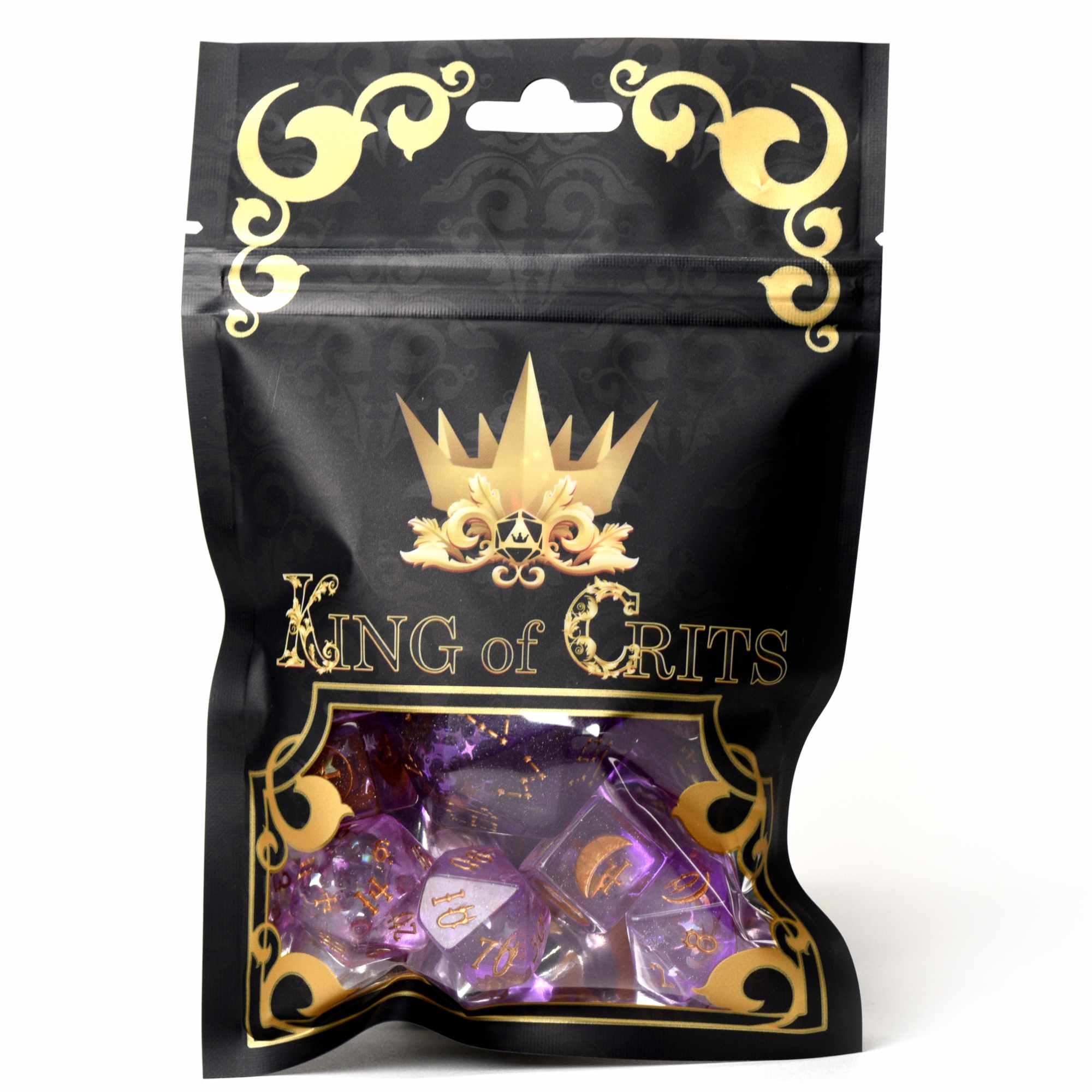 Moonlit Night 12 Dice Set - Bards & Cards