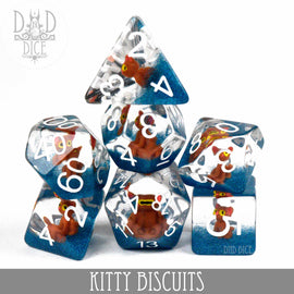 Kitty Biscuits Dice Set - Bards & Cards