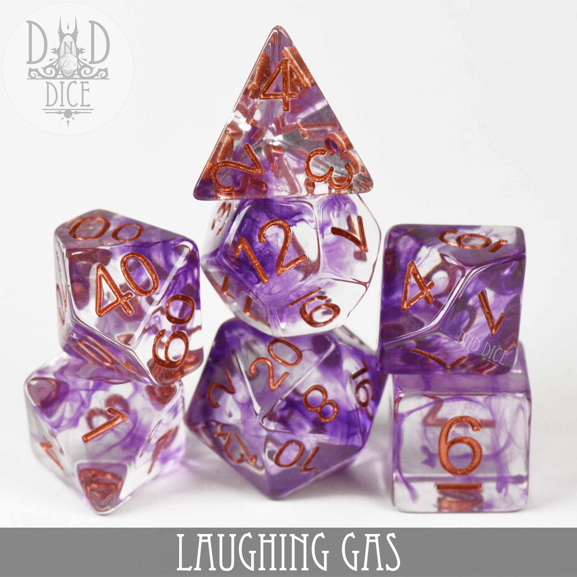 Laughing Gas Dice Set - Bards & Cards