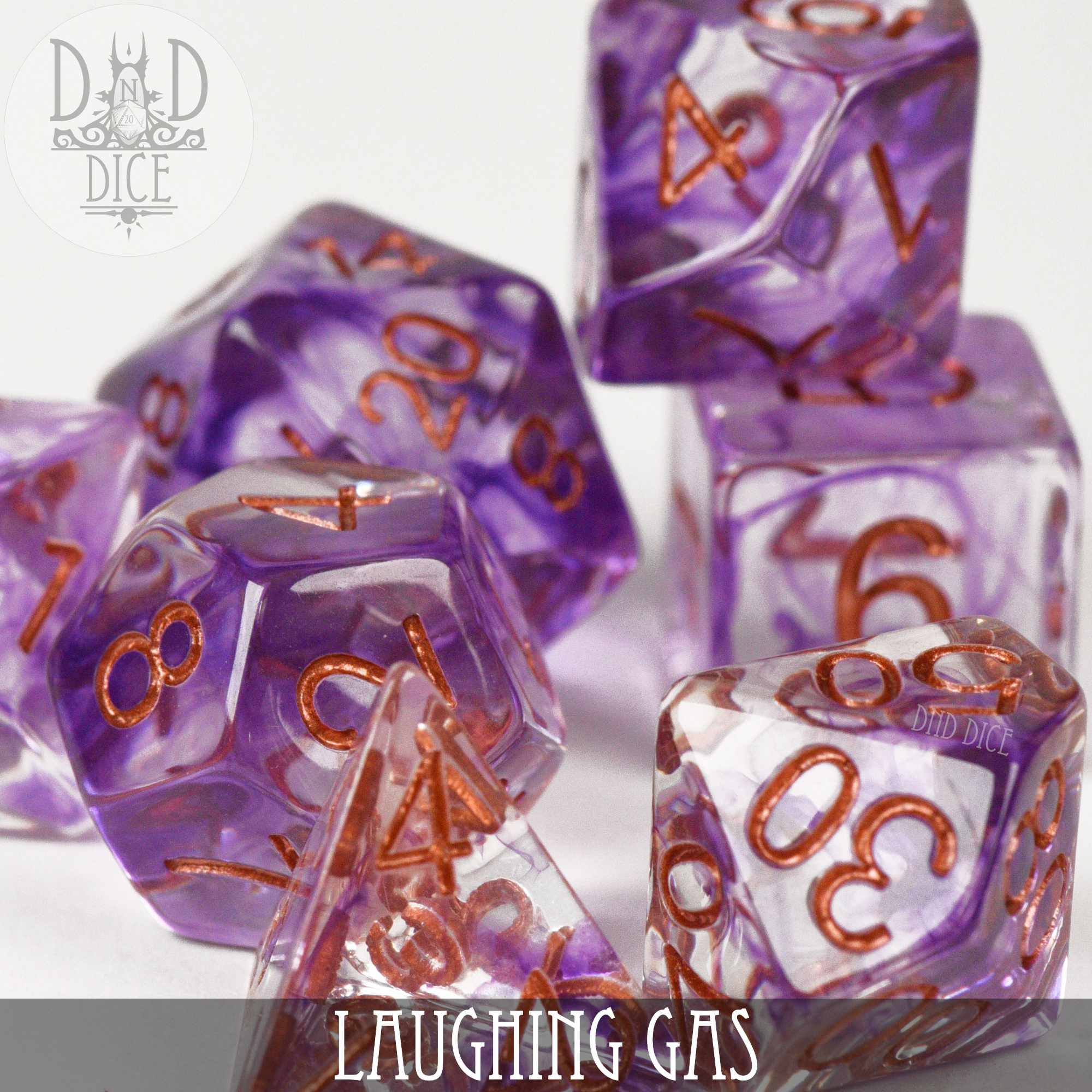 Laughing Gas Dice Set - Bards & Cards