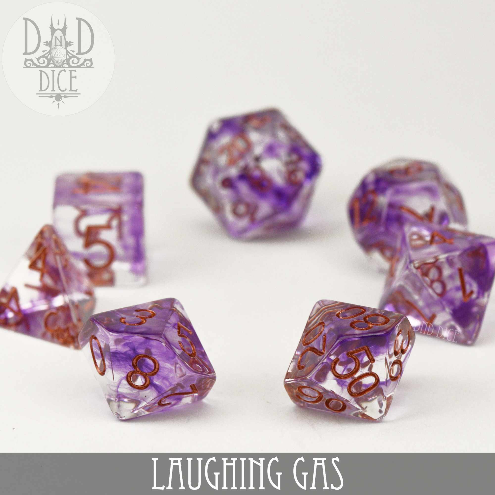 Laughing Gas Dice Set - Bards & Cards