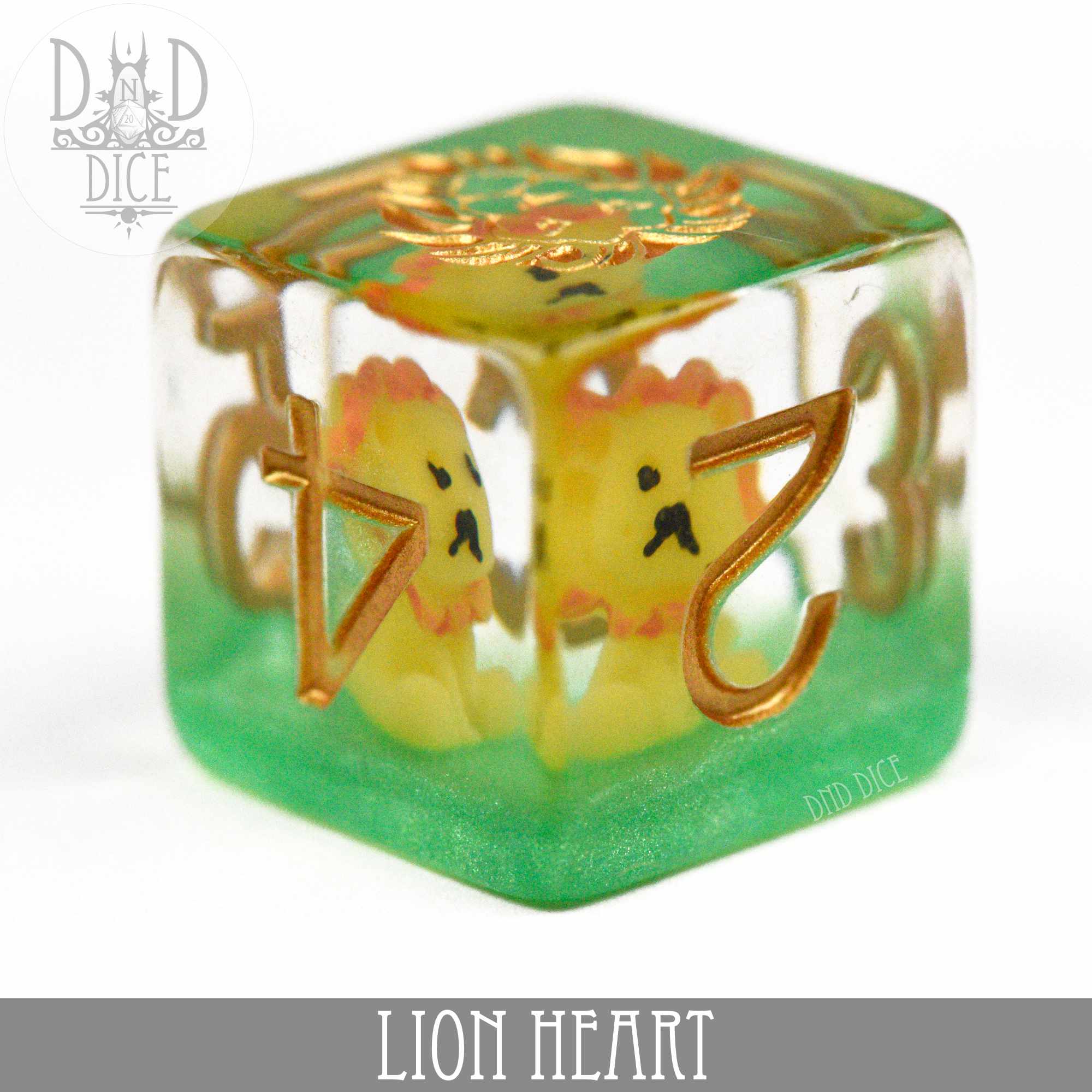 Lion Heart Dice Set - Bards & Cards