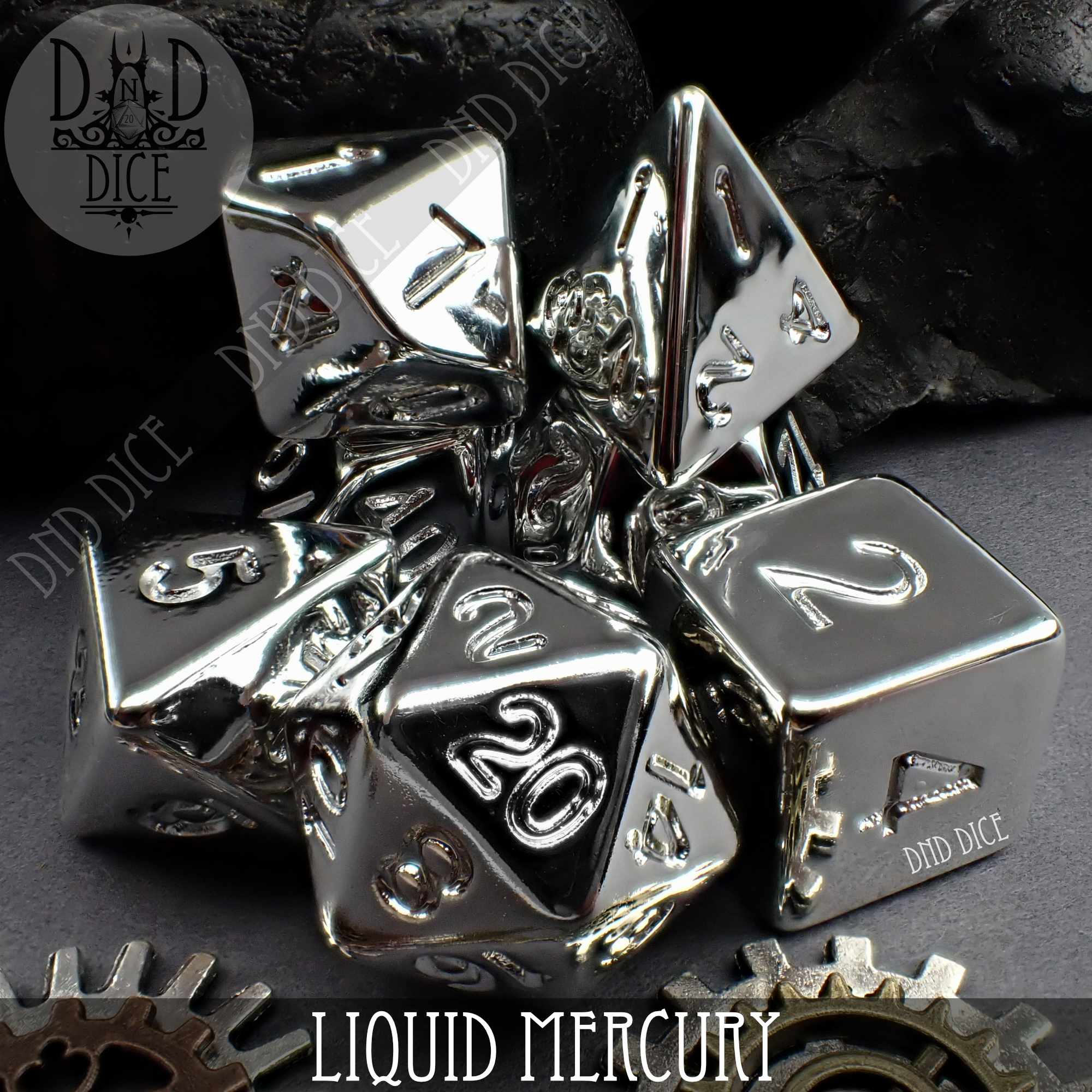 Liquid Mercury Dice Set - Bards & Cards