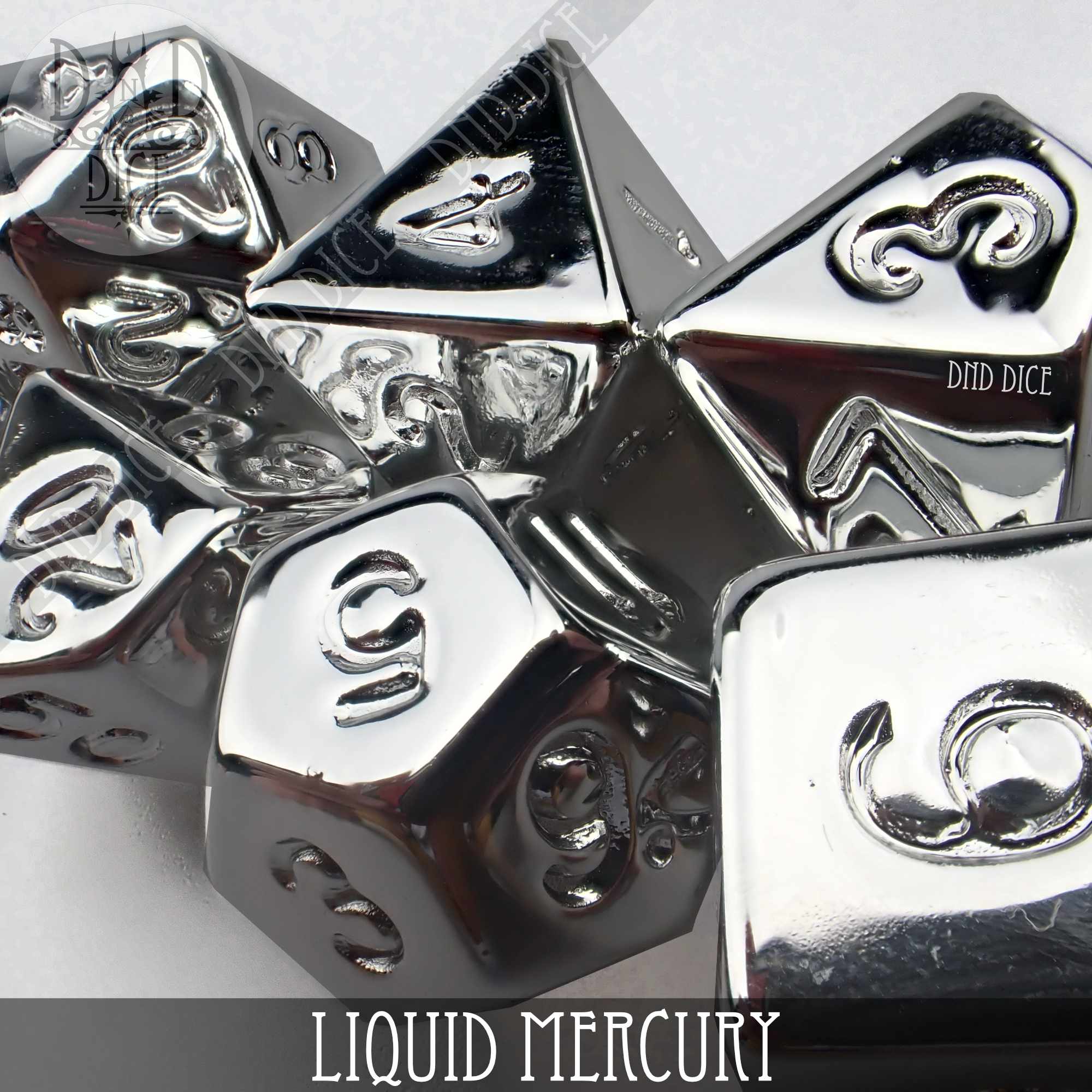 Liquid Mercury Dice Set - Bards & Cards