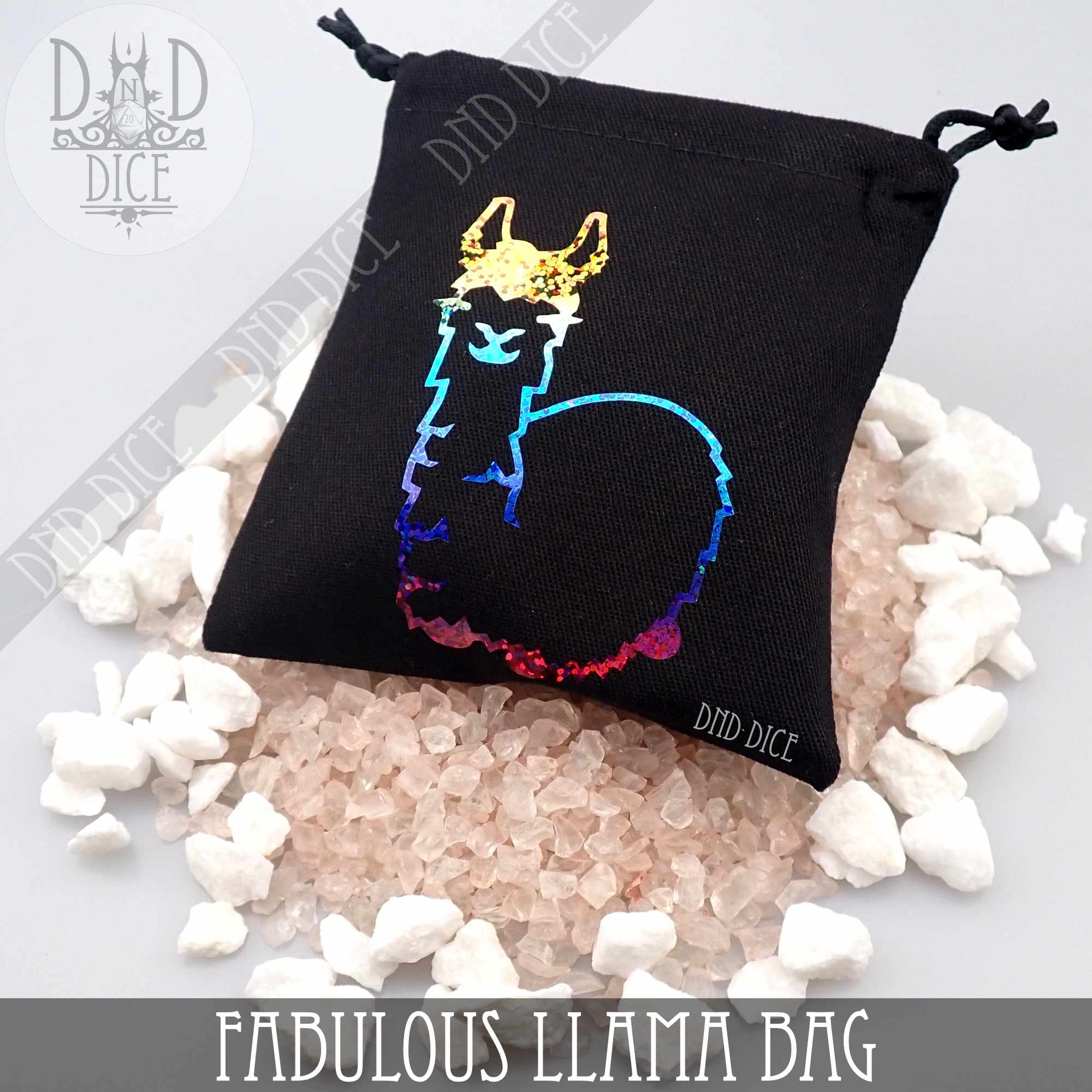 Fabulous Llama Dice Bag - Bards & Cards