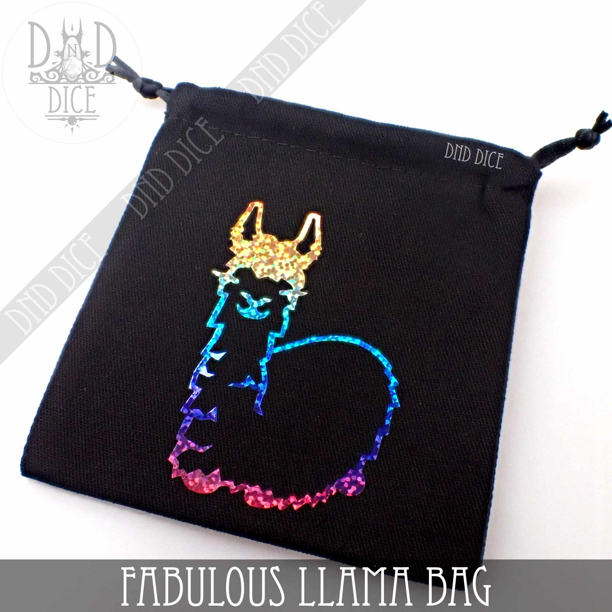 Fabulous Llama Dice Bag - Bards & Cards