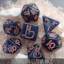 Sparkling Llama Dice Set - Bards & Cards