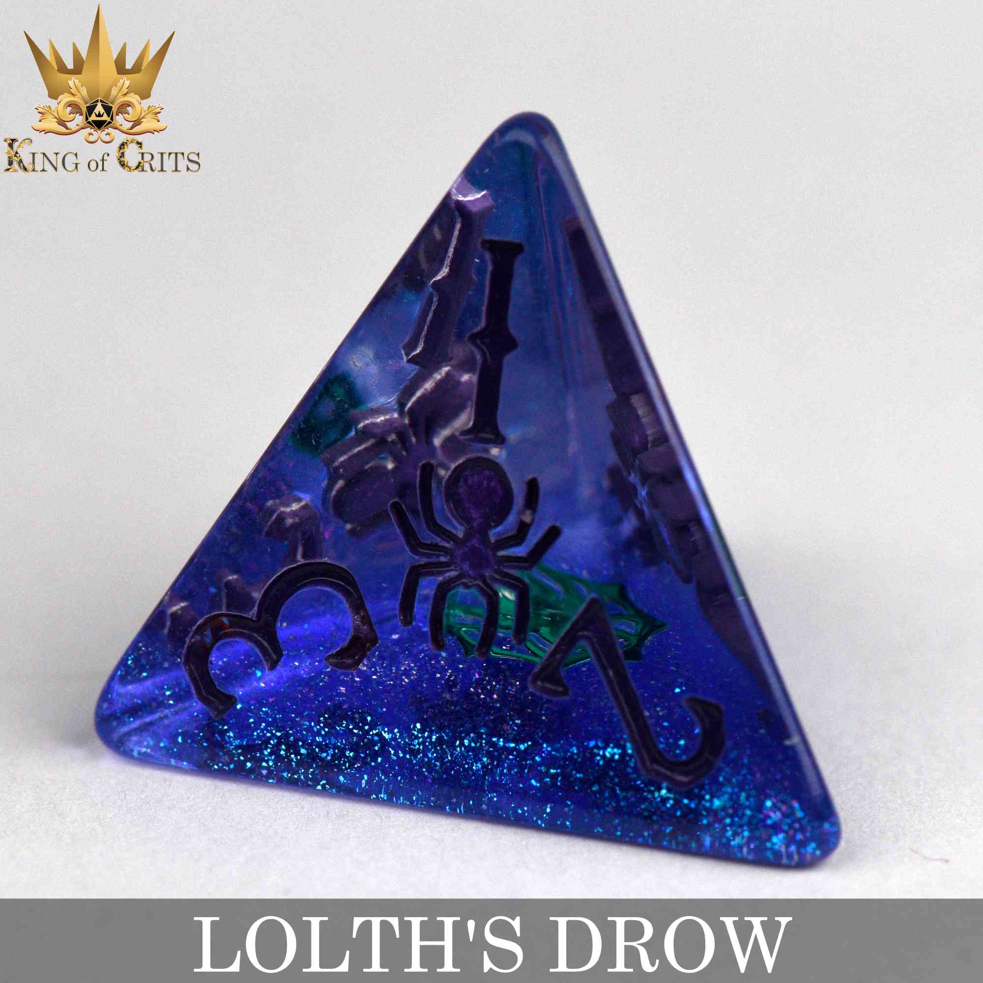 Lolth's Drow 11 Dice Set - Bards & Cards