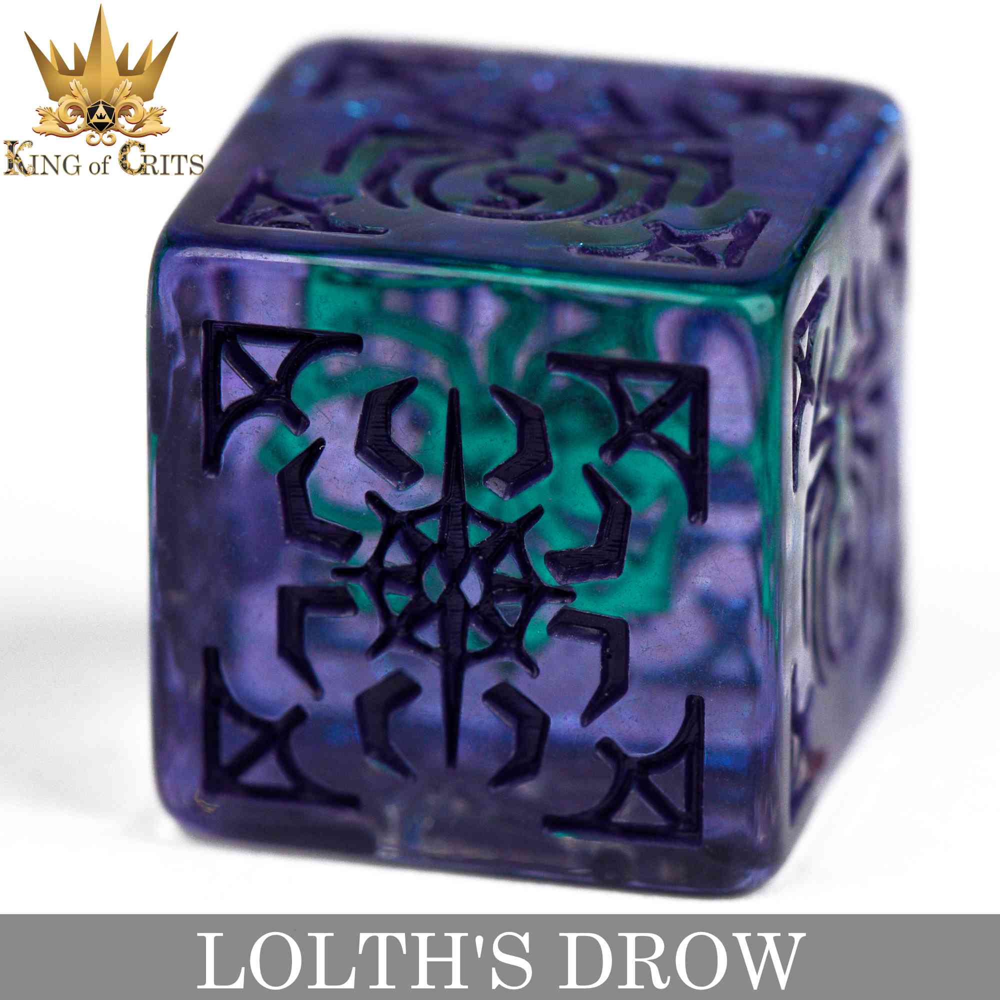 Lolth's Drow 11 Dice Set - Bards & Cards