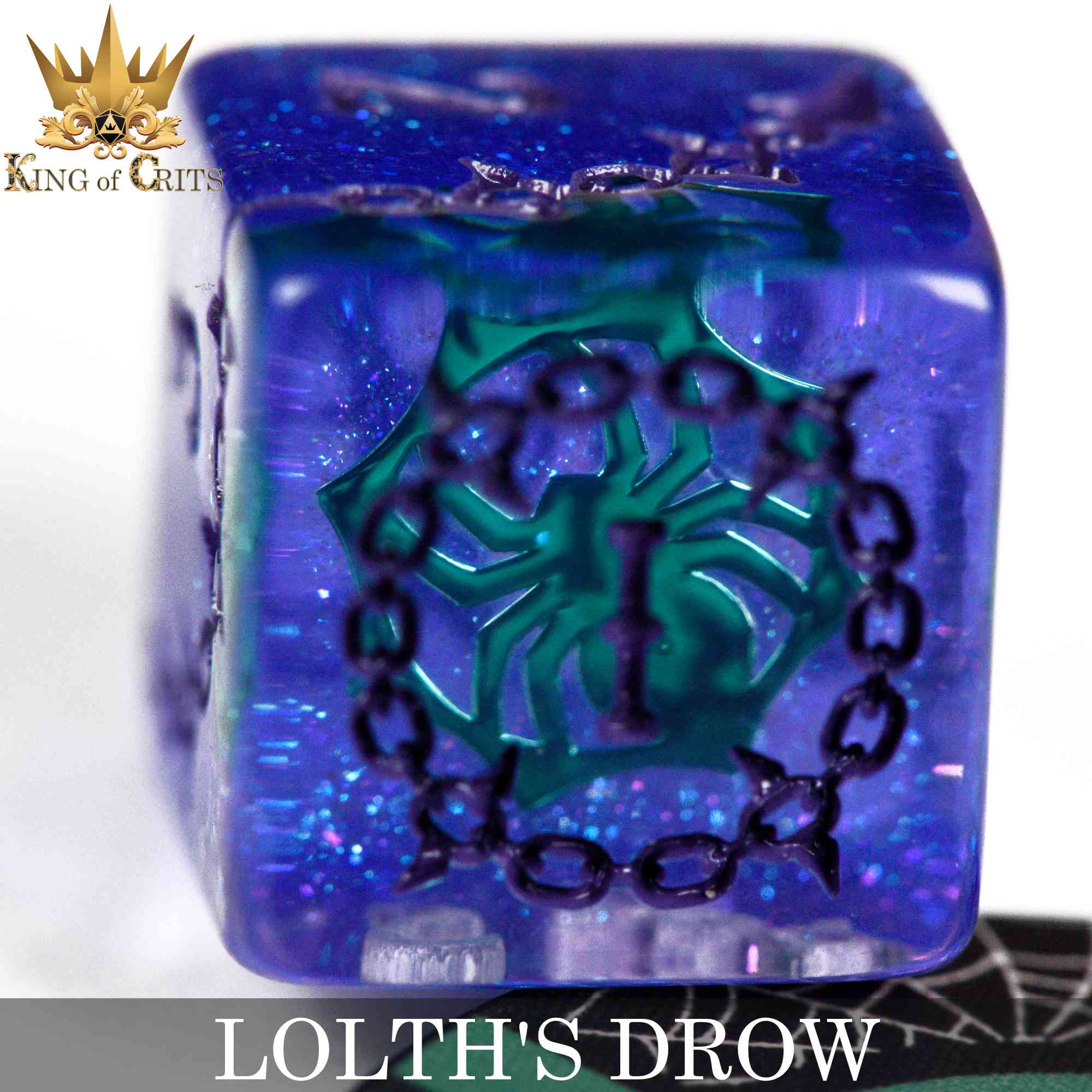 Lolth's Drow 11 Dice Set - Bards & Cards