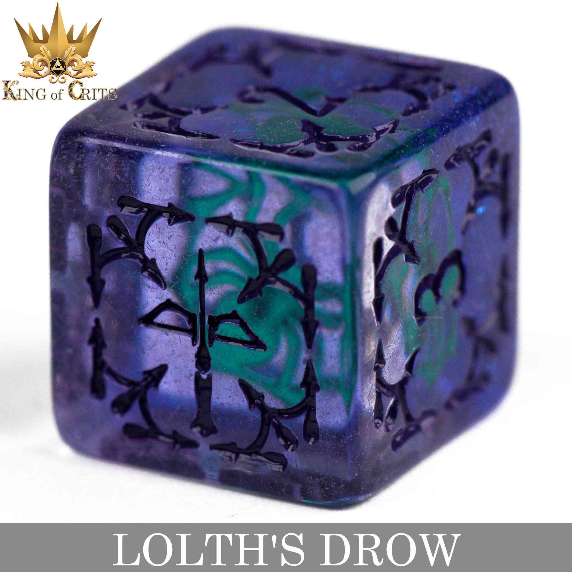 Lolth's Drow 11 Dice Set - Bards & Cards