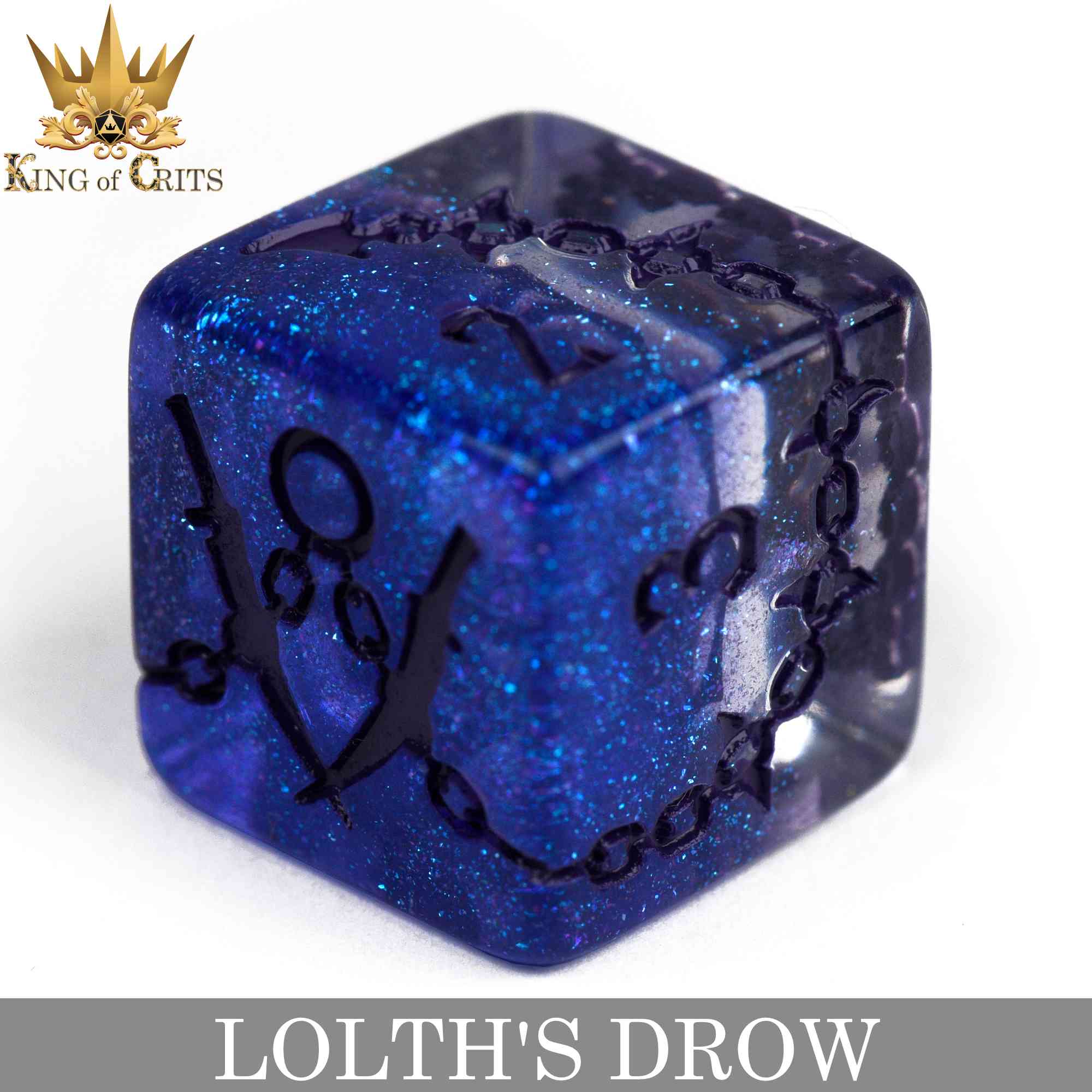 Lolth's Drow 11 Dice Set - Bards & Cards