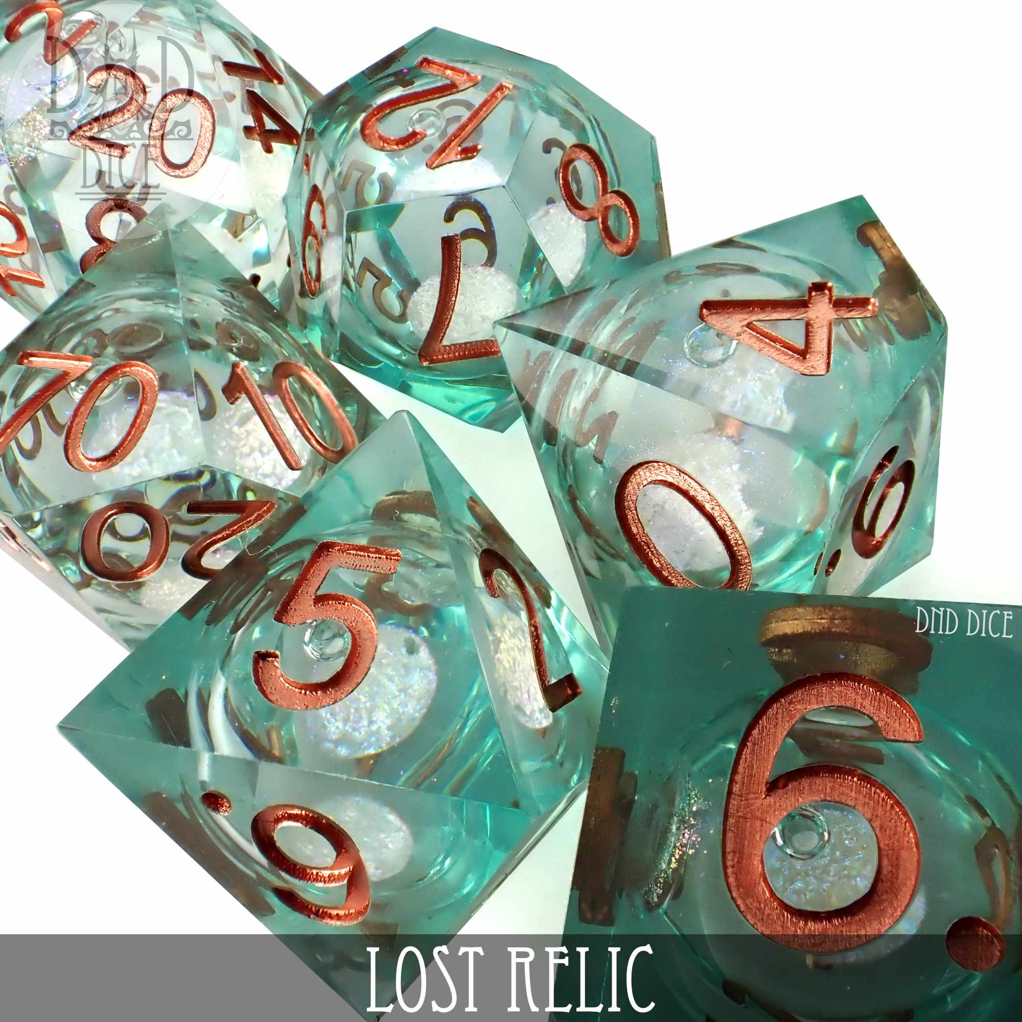 Lost Relic Liquid Core Dice Set - Bards & Cards