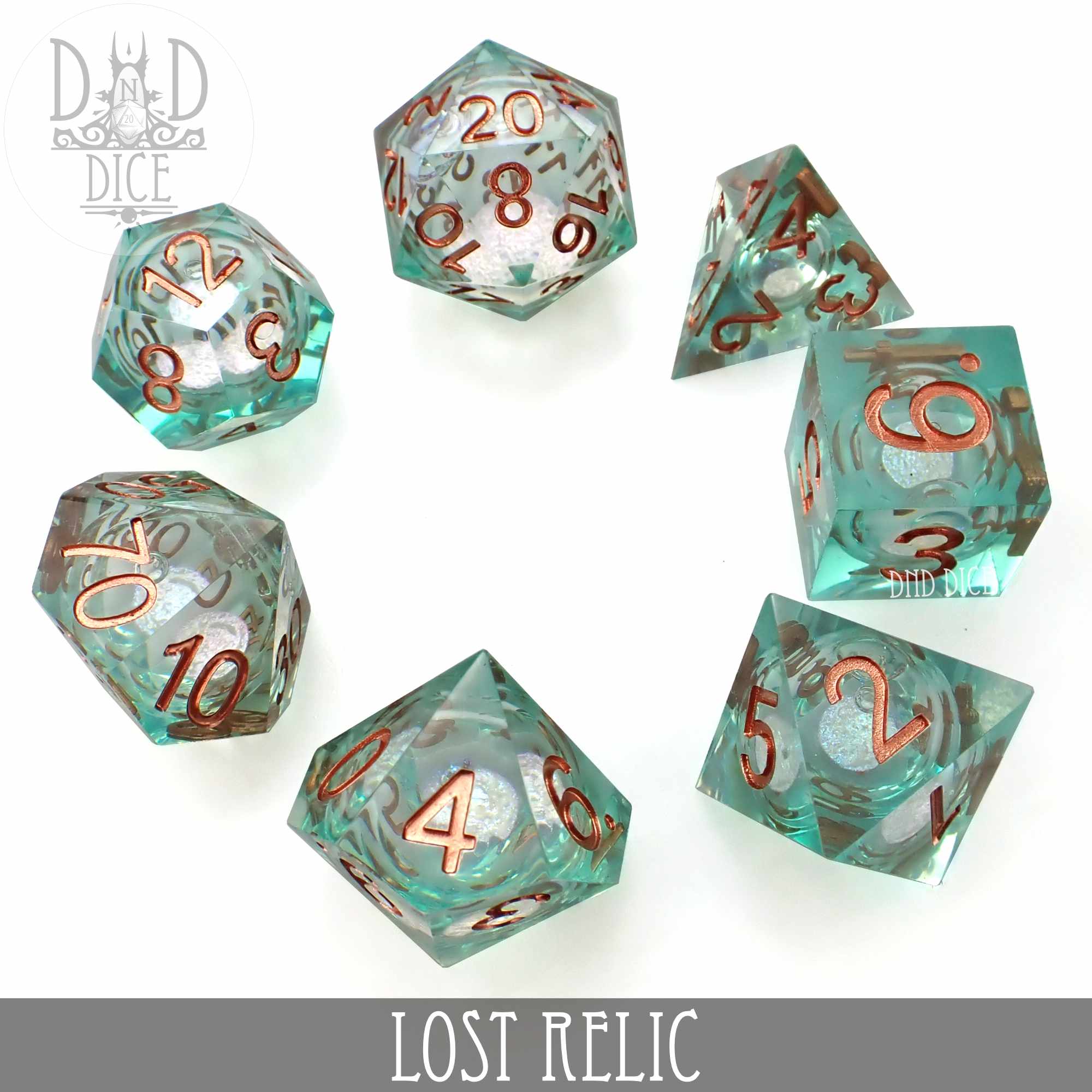 Lost Relic Liquid Core Dice Set - Bards & Cards