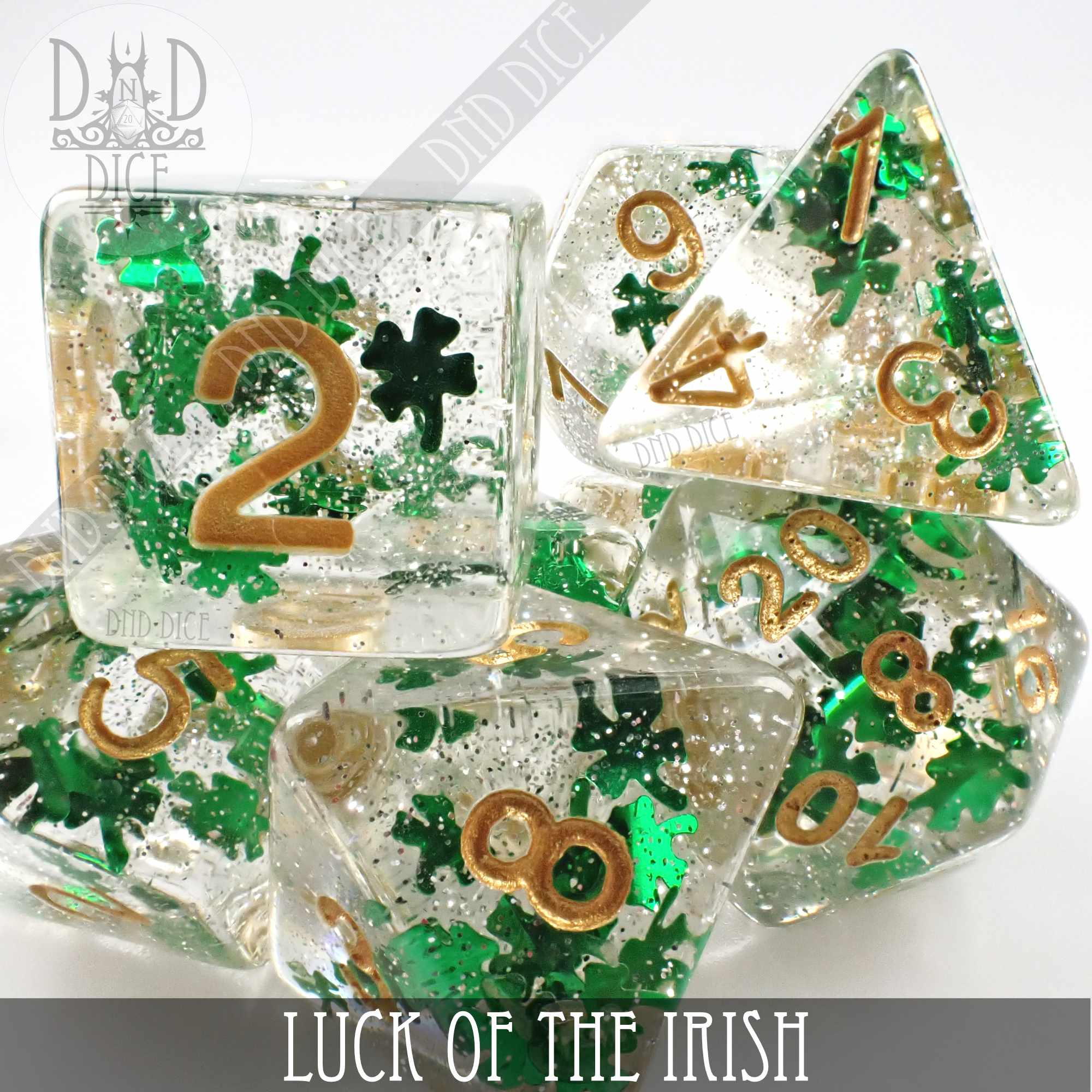 Luck of the Irish Dice Set - Bards & Cards