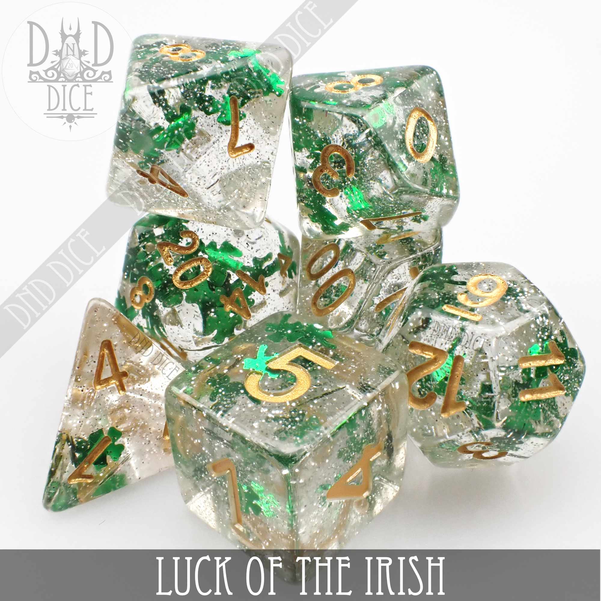 Luck of the Irish Dice Set - Bards & Cards