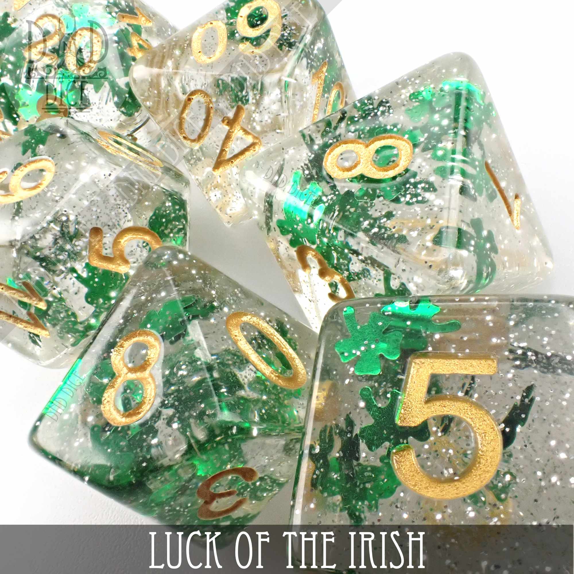 Luck of the Irish Dice Set - Bards & Cards