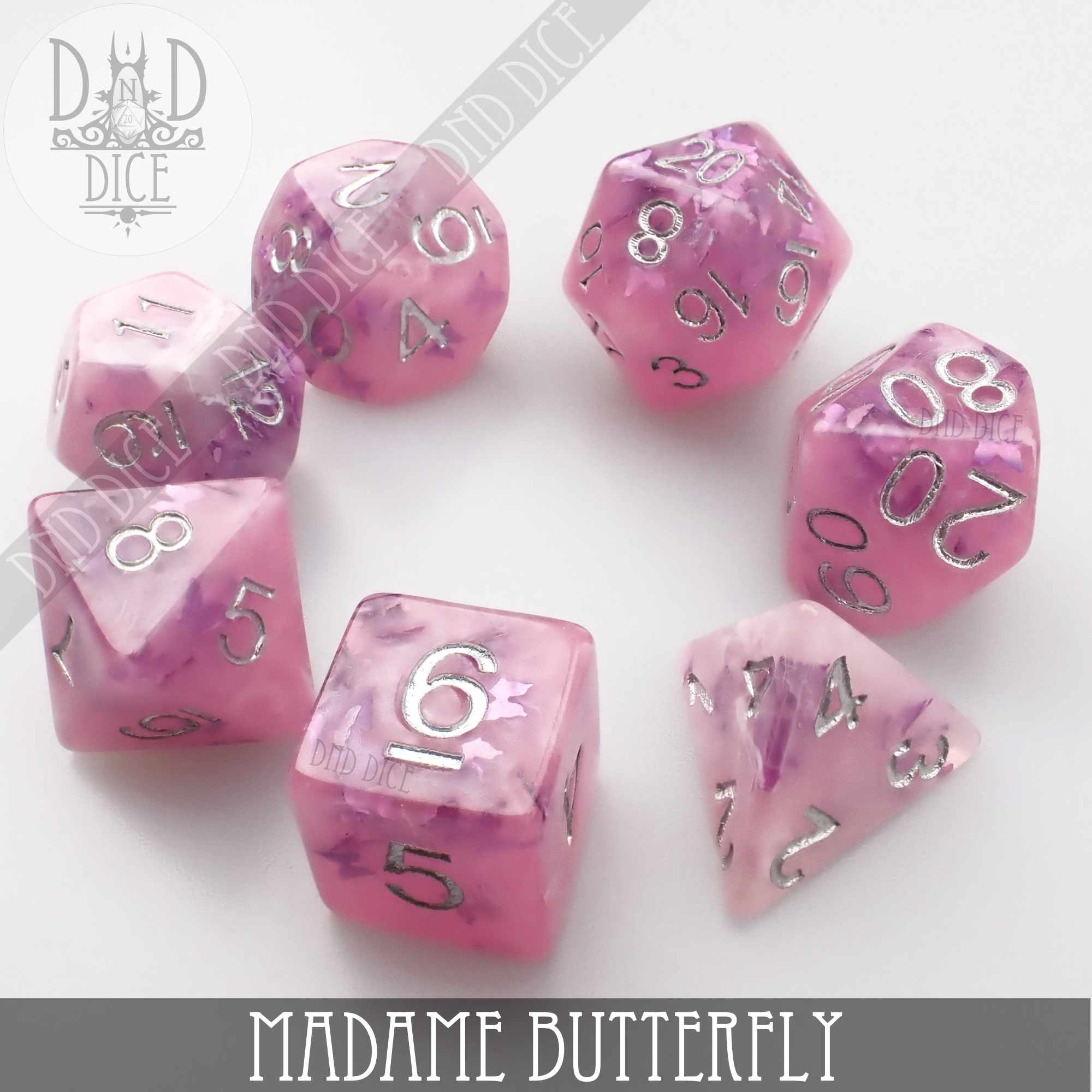 Madame Butterfly Dice Set - Bards & Cards