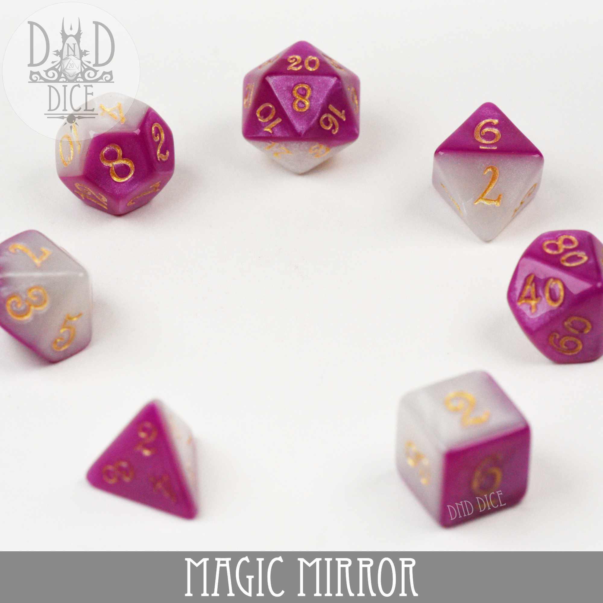 Magic Mirror Dice Set - Bards & Cards