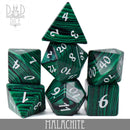 Malachite Dice Set (Gift Box) - Bards & Cards