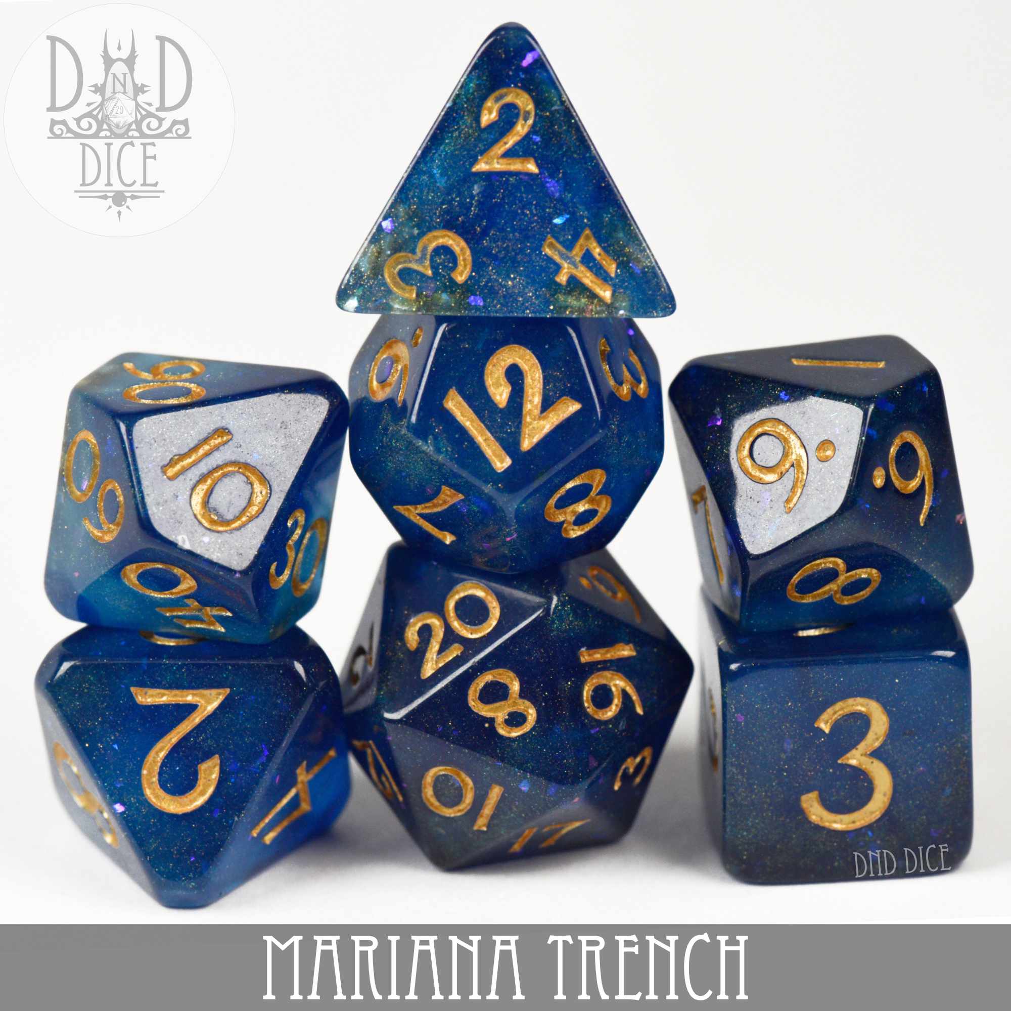 Mariana Trench Dice Set - Bards & Cards