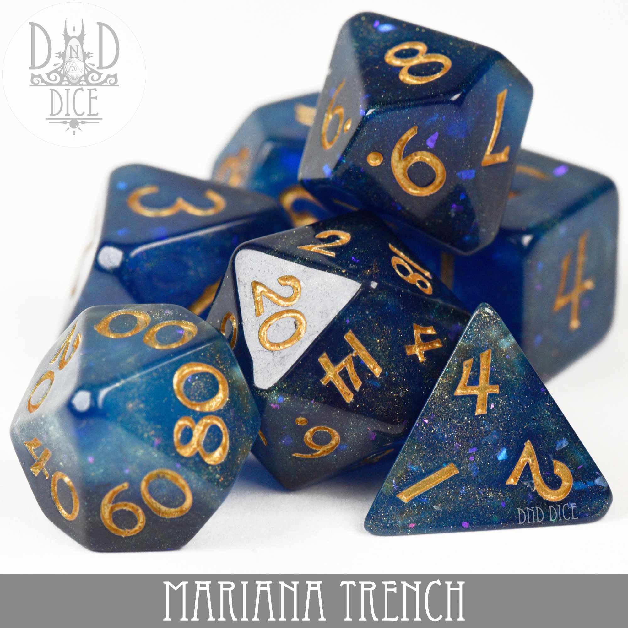 Mariana Trench Dice Set - Bards & Cards