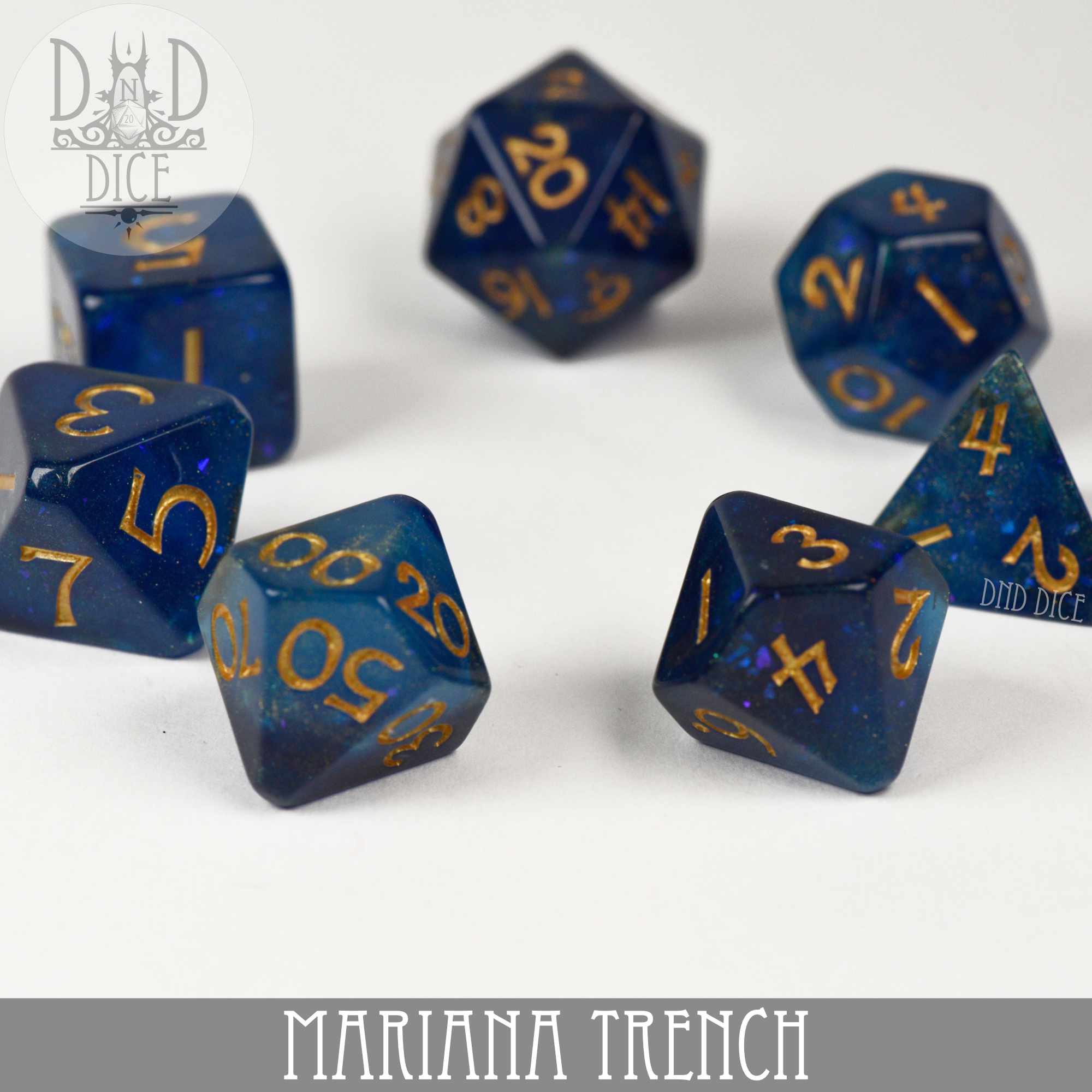 Mariana Trench Dice Set - Bards & Cards