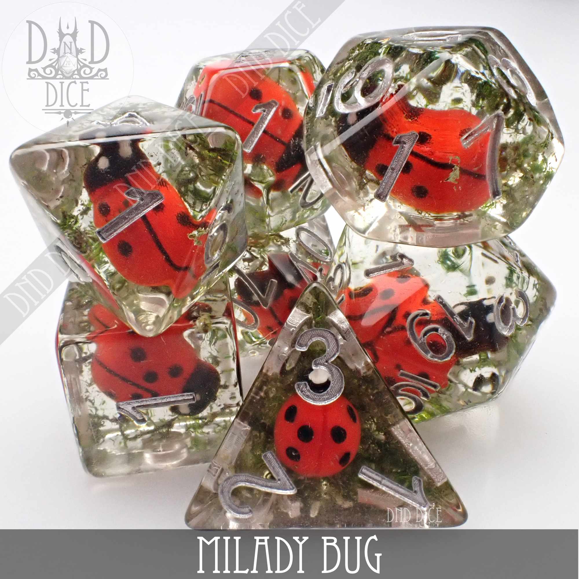 Milady Bug Dice Set - Bards & Cards