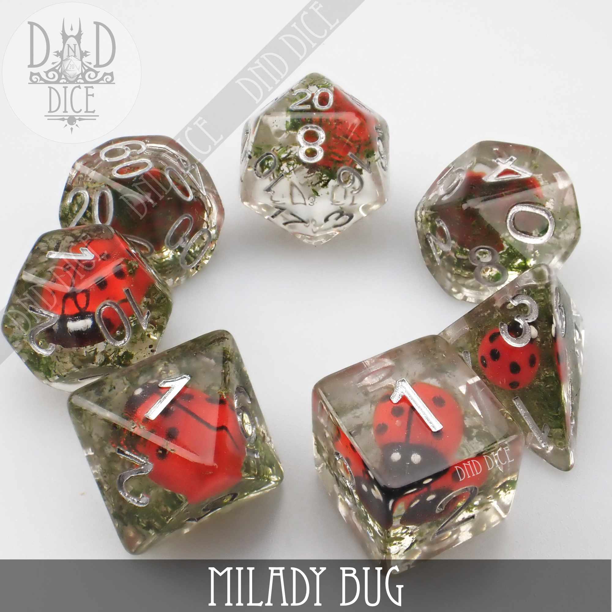 Milady Bug Dice Set - Bards & Cards