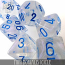 Mini Borialis Icicle Dice Set (10mm) - Bards & Cards