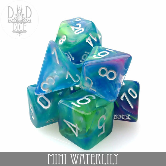 Mini Waterlily Dice Set (10mm) - Bards & Cards