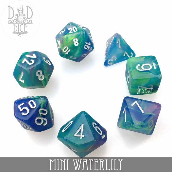 Mini Waterlily Dice Set (10mm) - Bards & Cards