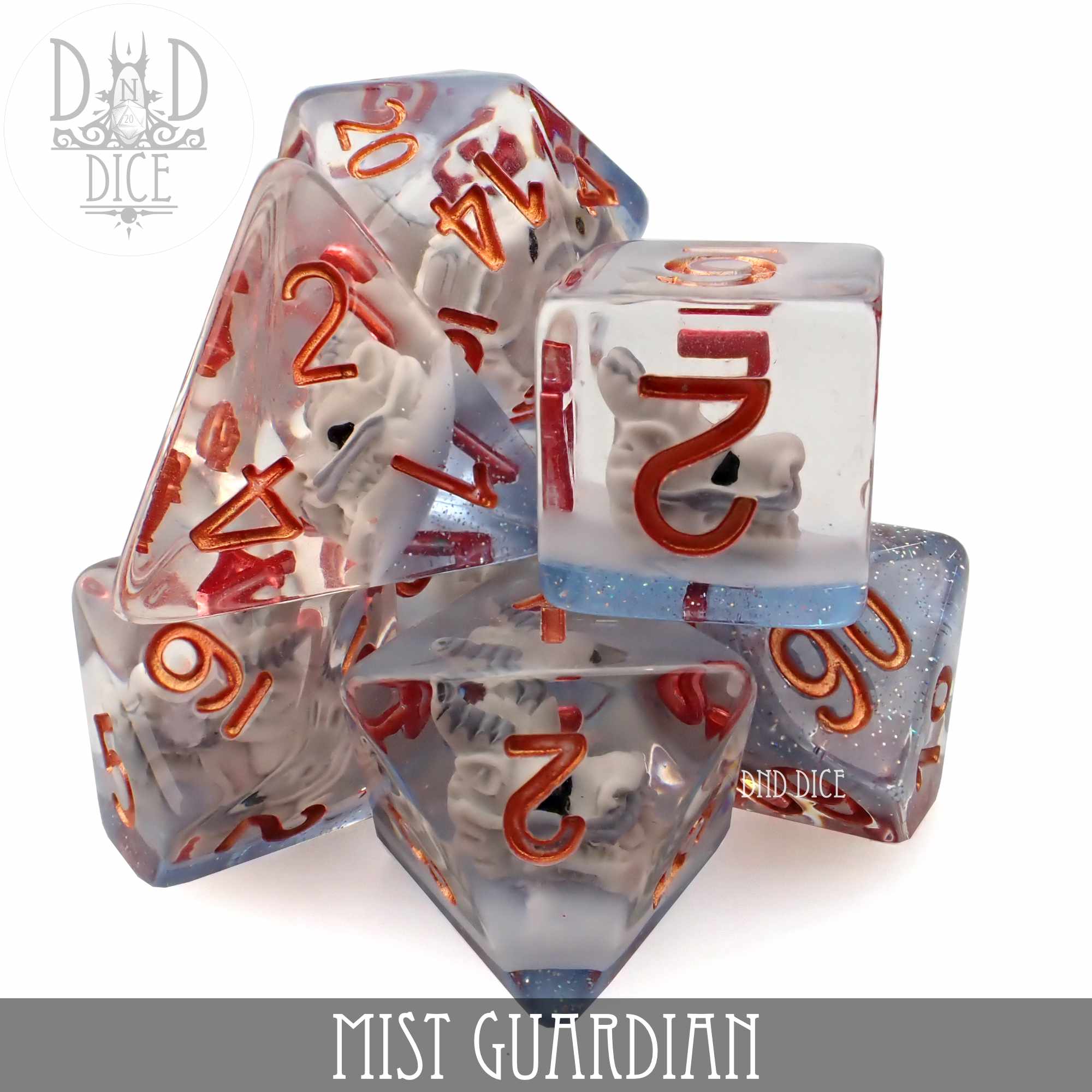 Mist Guardian Dice Set - Bards & Cards