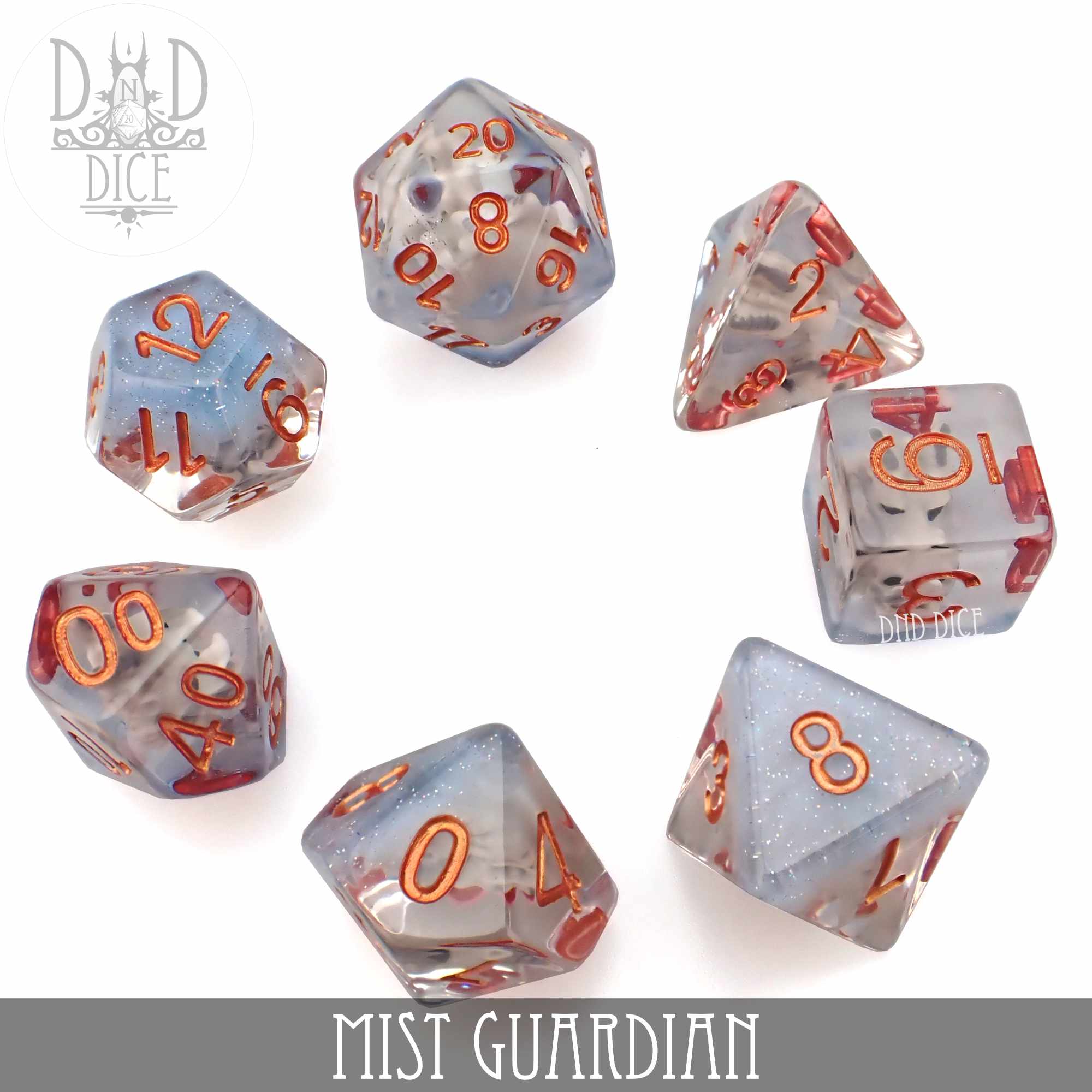 Mist Guardian Dice Set - Bards & Cards