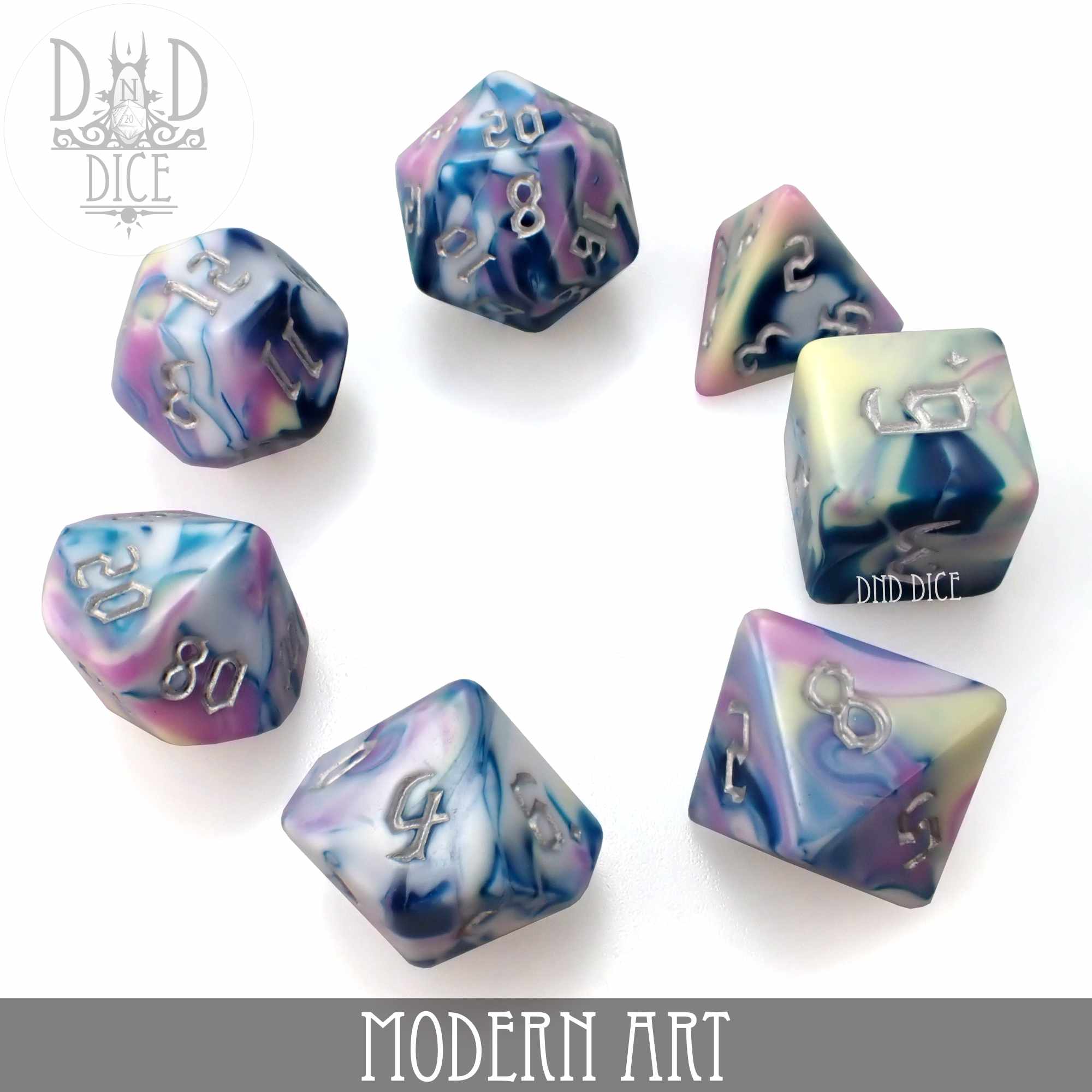 Modern Art Dice Set - Bards & Cards