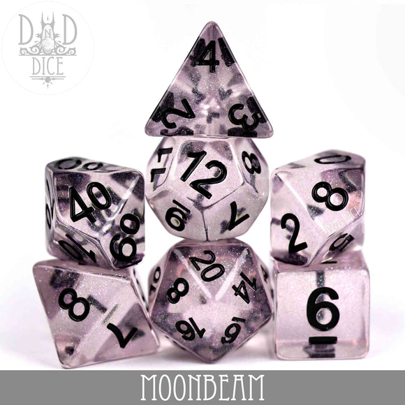 Moonbeam Dice Set - Bards & Cards