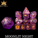 Moonlit Night 12 Dice Set - Bards & Cards
