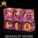 Moonlit Night 12 Dice Set - Bards & Cards