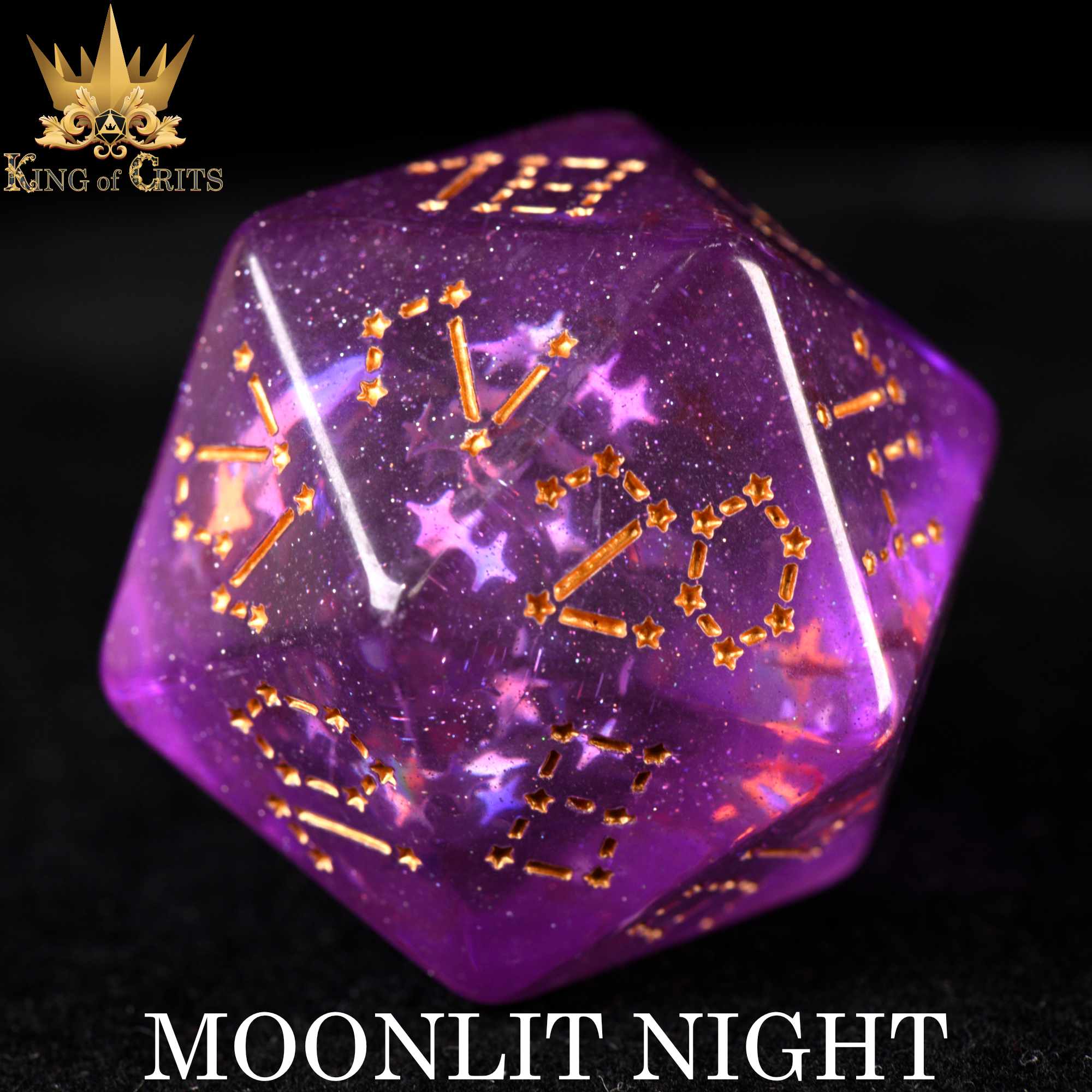 Moonlit Night 12 Dice Set - Bards & Cards