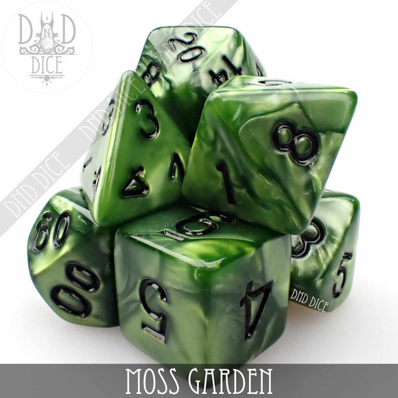 Moss Garden Dice Set - Bards & Cards