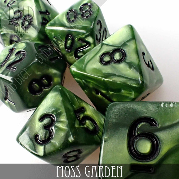 Moss Garden Dice Set - Bards & Cards