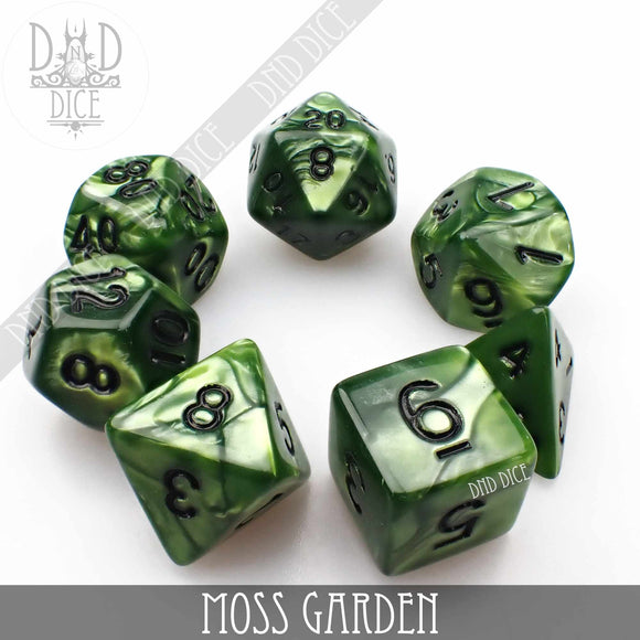 Moss Garden Dice Set - Bards & Cards