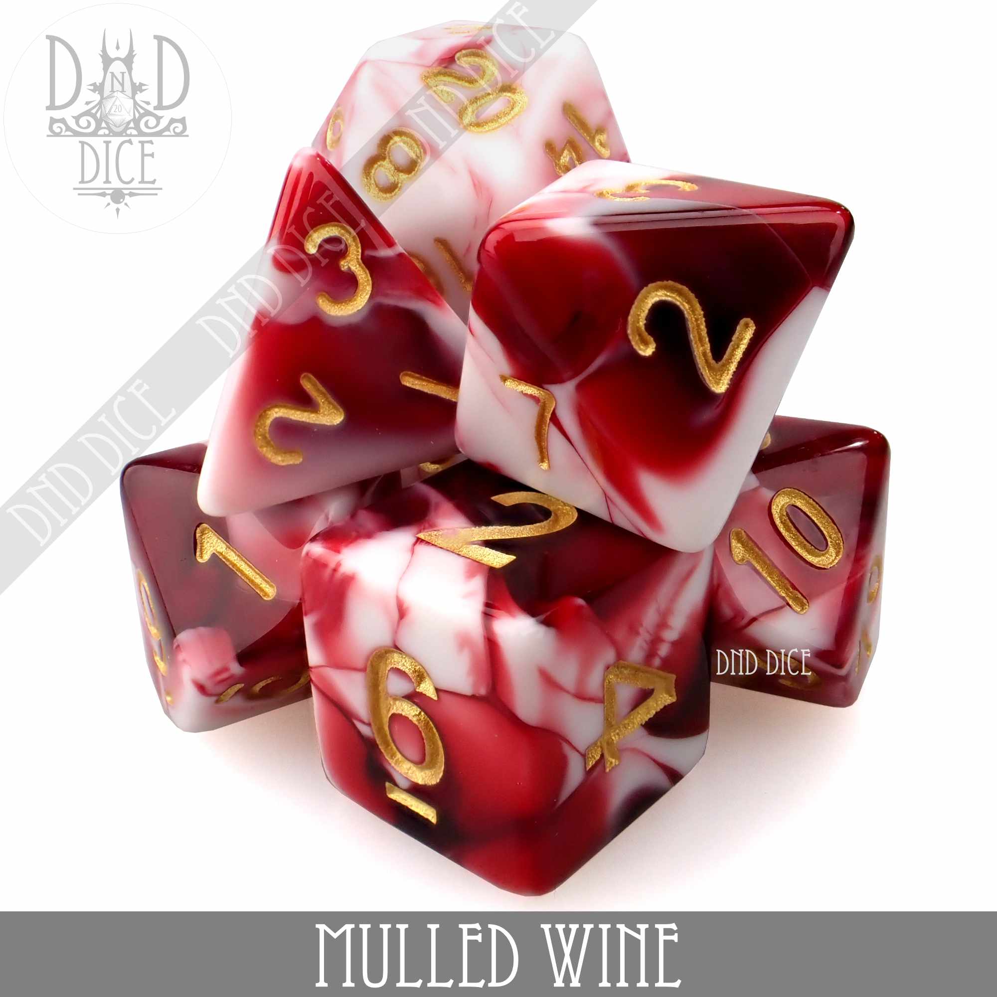 Mulled Wine Dice Set - Bards & Cards