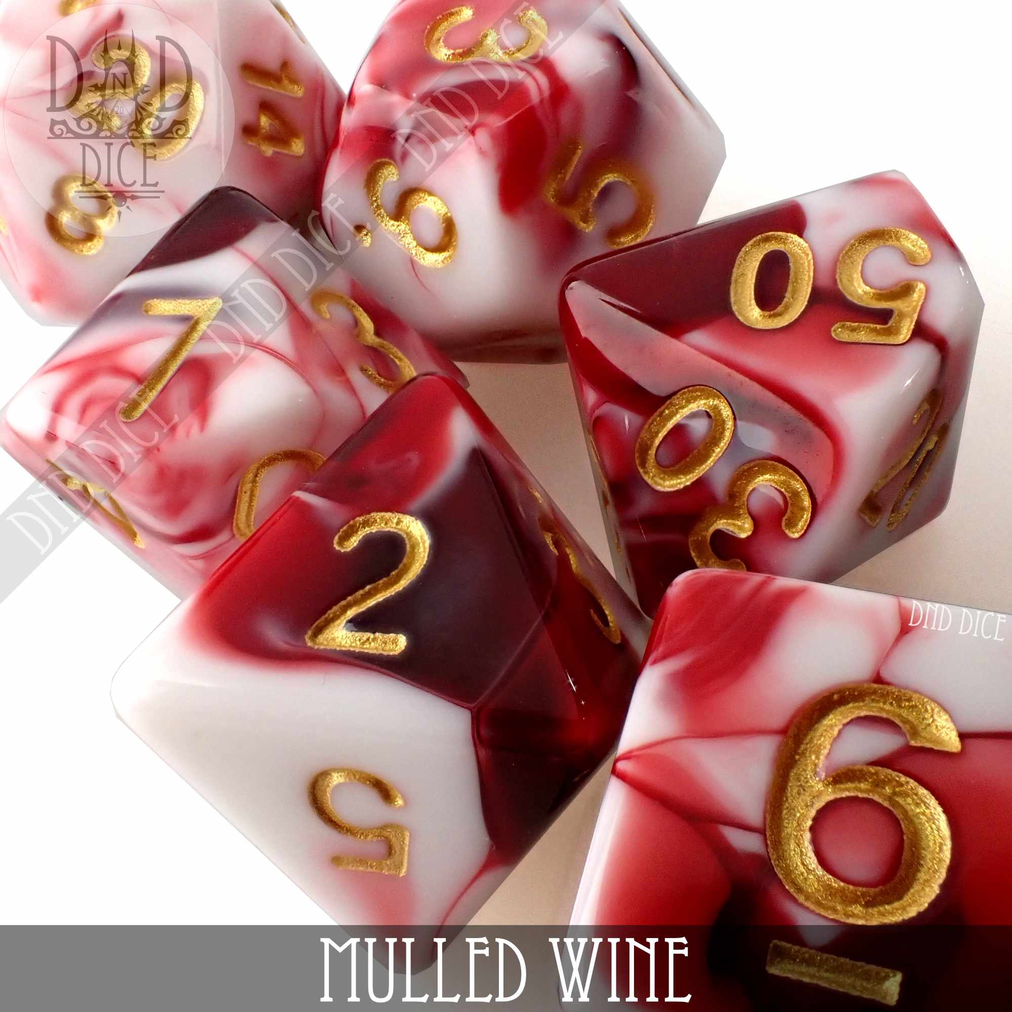 Mulled Wine Dice Set - Bards & Cards